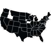 美国地图.S. 重点是爱达荷州、爱荷华州西北部和爱荷华州南部