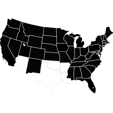 英国地图.S. 重点是阿肯色州、俄克拉荷马州、德克萨斯州、路易斯安那州和亚利桑那州