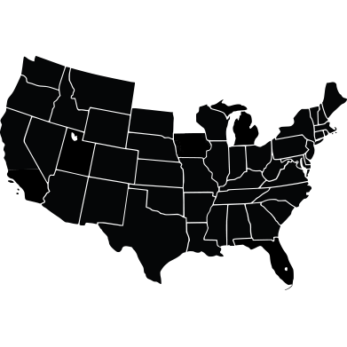 美国地图.S. 重点是明尼苏达州和北达科他州