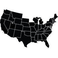 美国地图.S. 重点是明尼苏达州和北达科他州