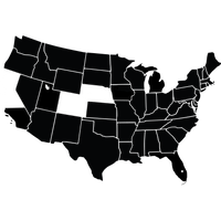美国地图.S. 加州北部和中部、科罗拉多州和内布拉斯加州