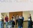 A picture of prospective students taking a tour of campus
