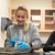 Female Dordt student analyzes animal organ with her gloves on