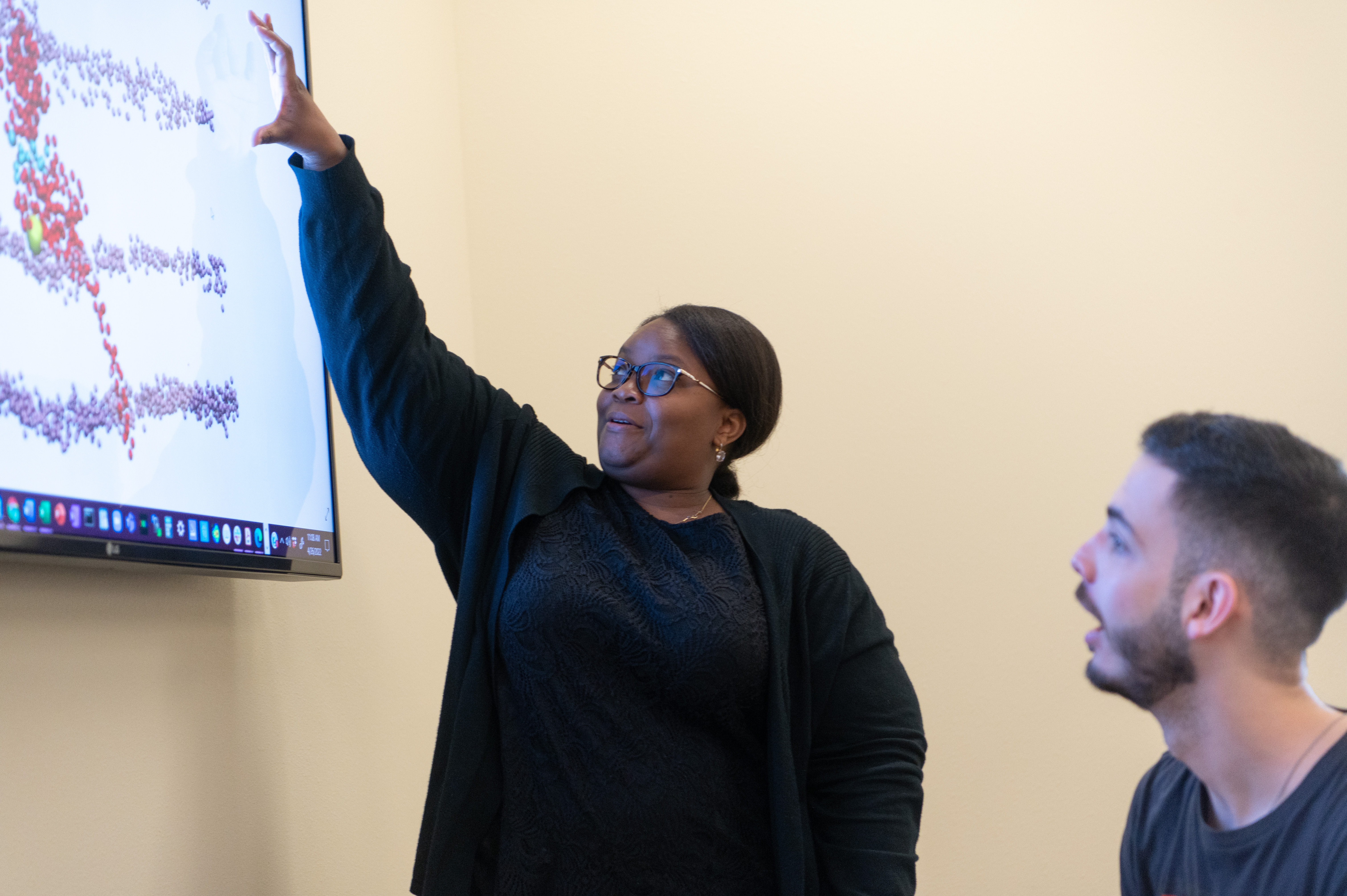 Professor Ayee gives a lecture to students