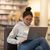 Female student studies on her computer