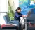 Female student sitting at desk