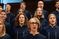Students singing in a choir