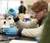 Male student working with chemicals