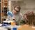 Female student doing a science lab