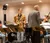 Male student plays saxophone in the band
