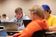 Male student focuses on his computer