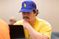 Student studies on his computer
