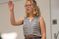 Female student conducts in front of class