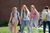 Female students walking a crossed campus