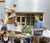 Male professor teaching class outside