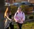 Female students walking a crossed campus