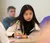 Female student in class