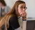 Female student engaged in class