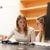 Female students having a discussion