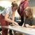 Professor helping student
