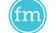 The First Monday Speaker Series teal FM circle logo