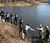 Students study species in the pond
