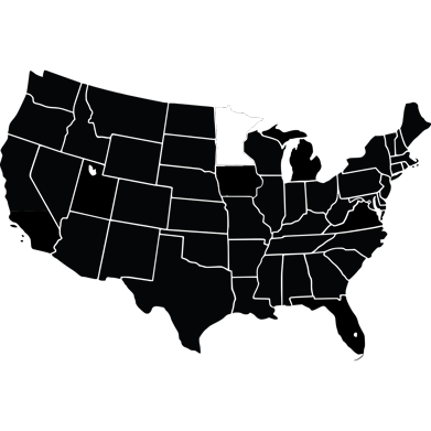Map of U.S. highlighting Minnesota