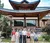 Students standing in front of beautiful building