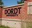 Photo of brick Dordt University entrance sign