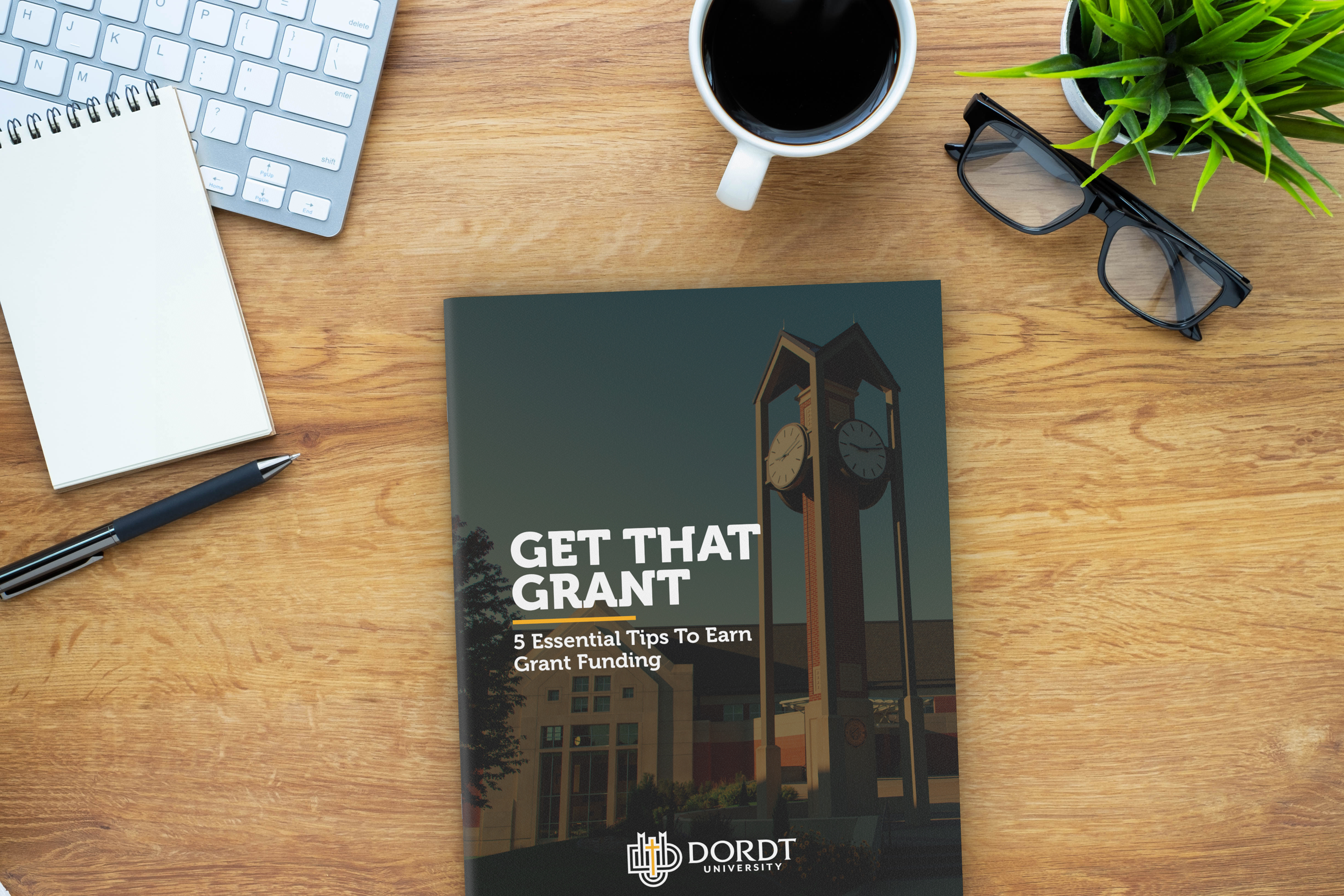 Get that grant flatlay