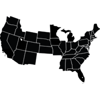 A map of the U.S. highlighting Montana, North Dakota, Wisconsin, Oklahoma, Arkansas, Texas, and Louisiana