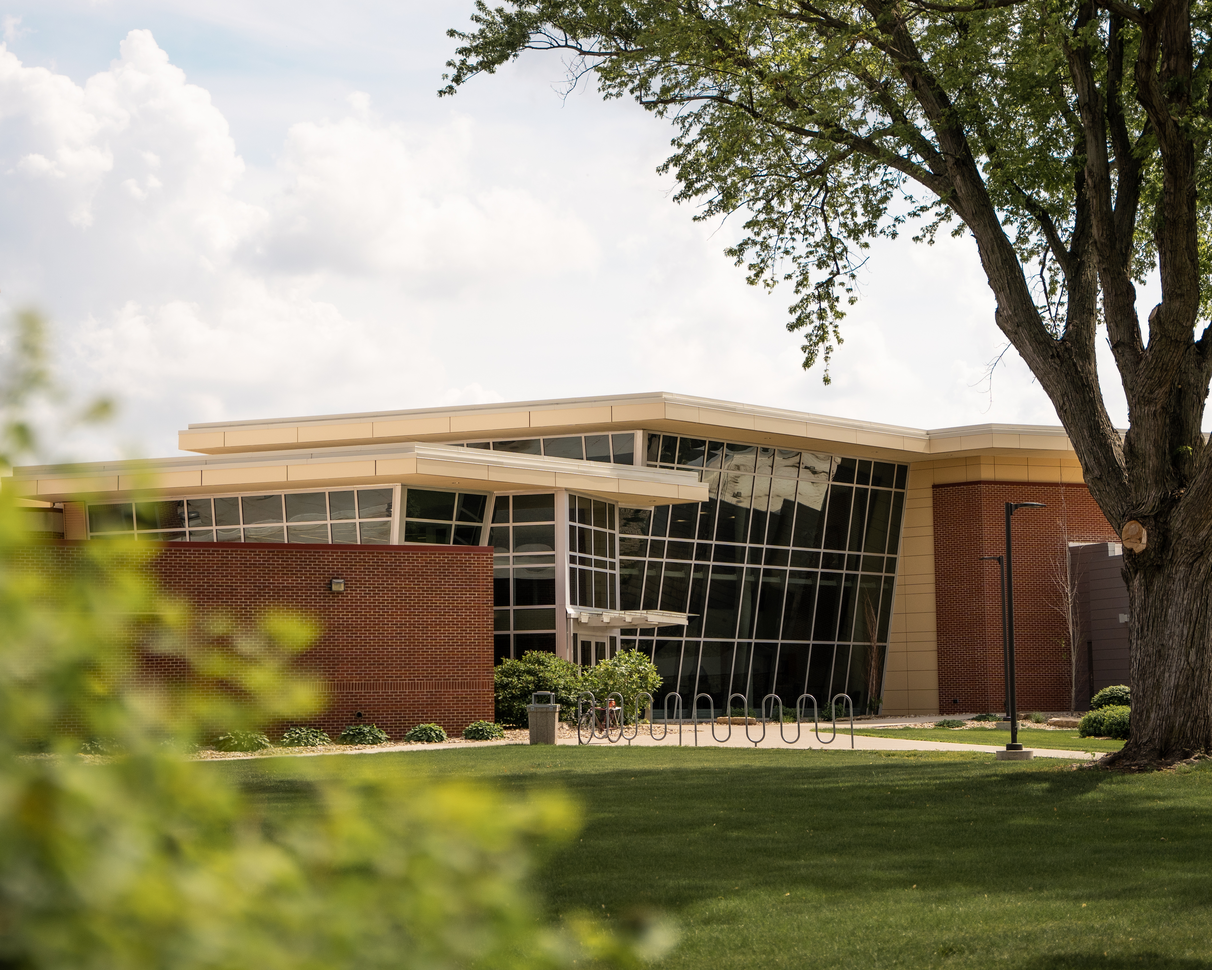 A front exterior view of the Science and Technology Center
